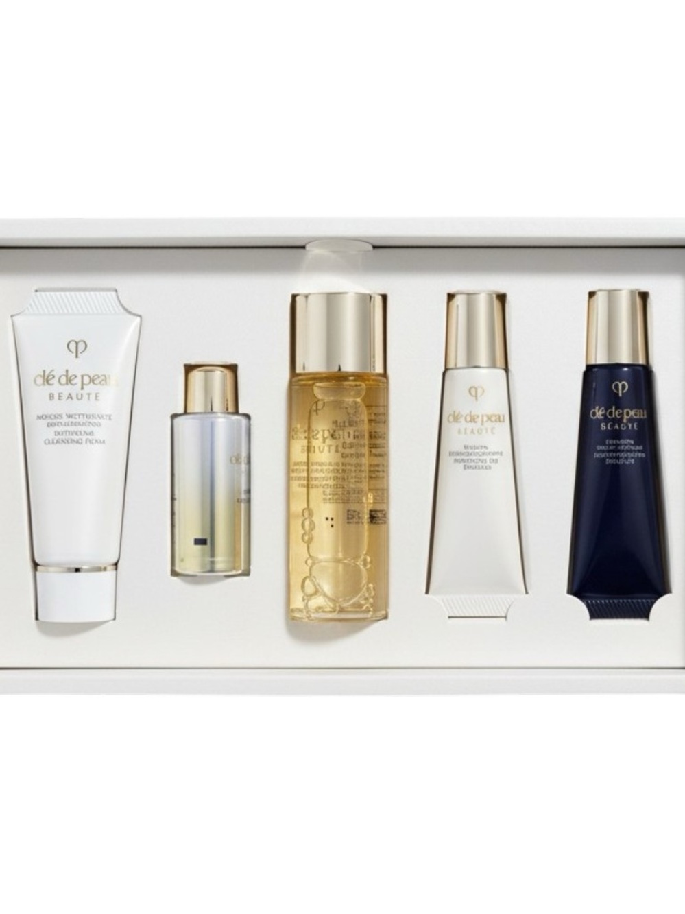 Cle de Peau mini key radiance care set serum day night cream lotion foam - Picture 2 of 15